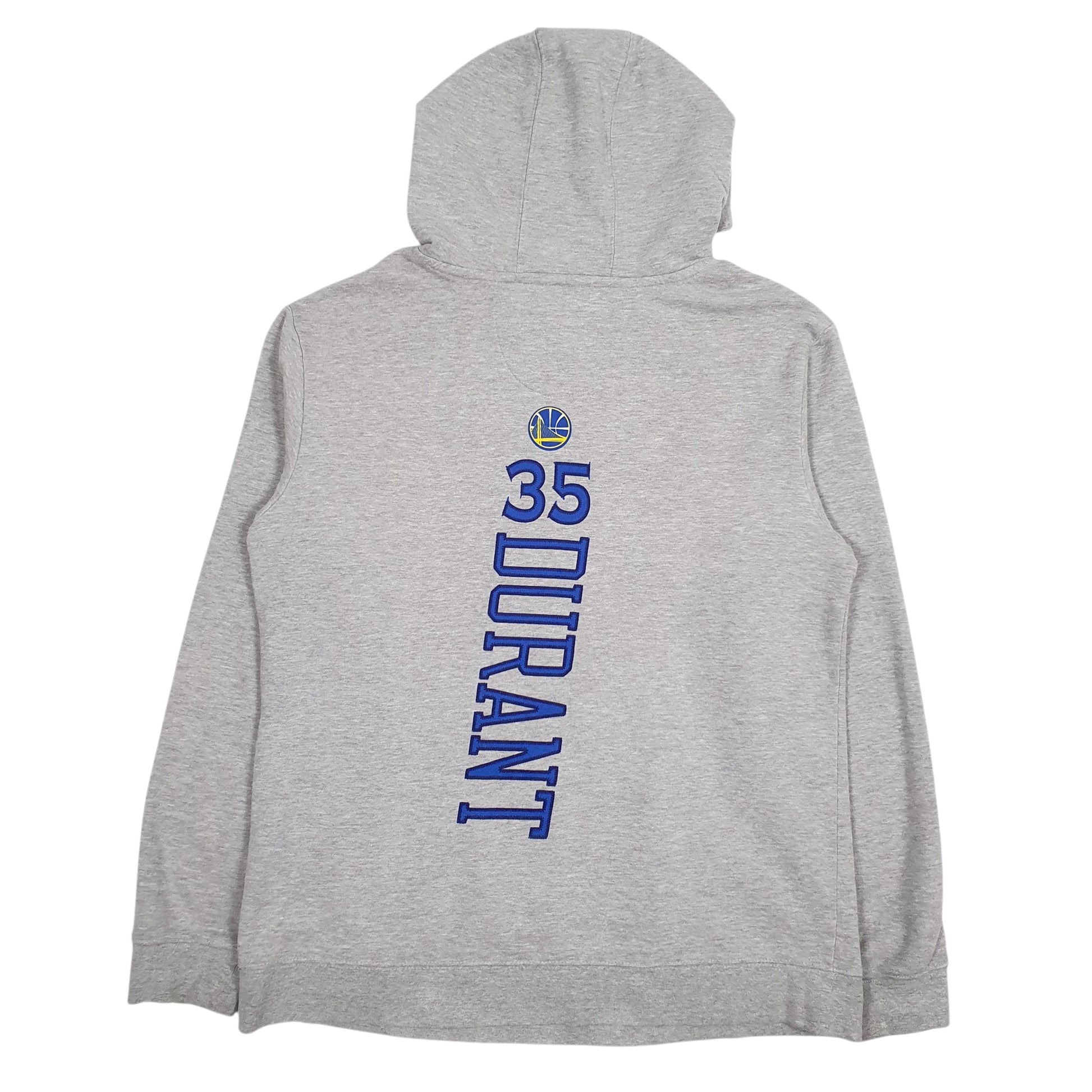 Mens Grey Fanatics NBA Durant Golden State Warriors Hoodie Jumper