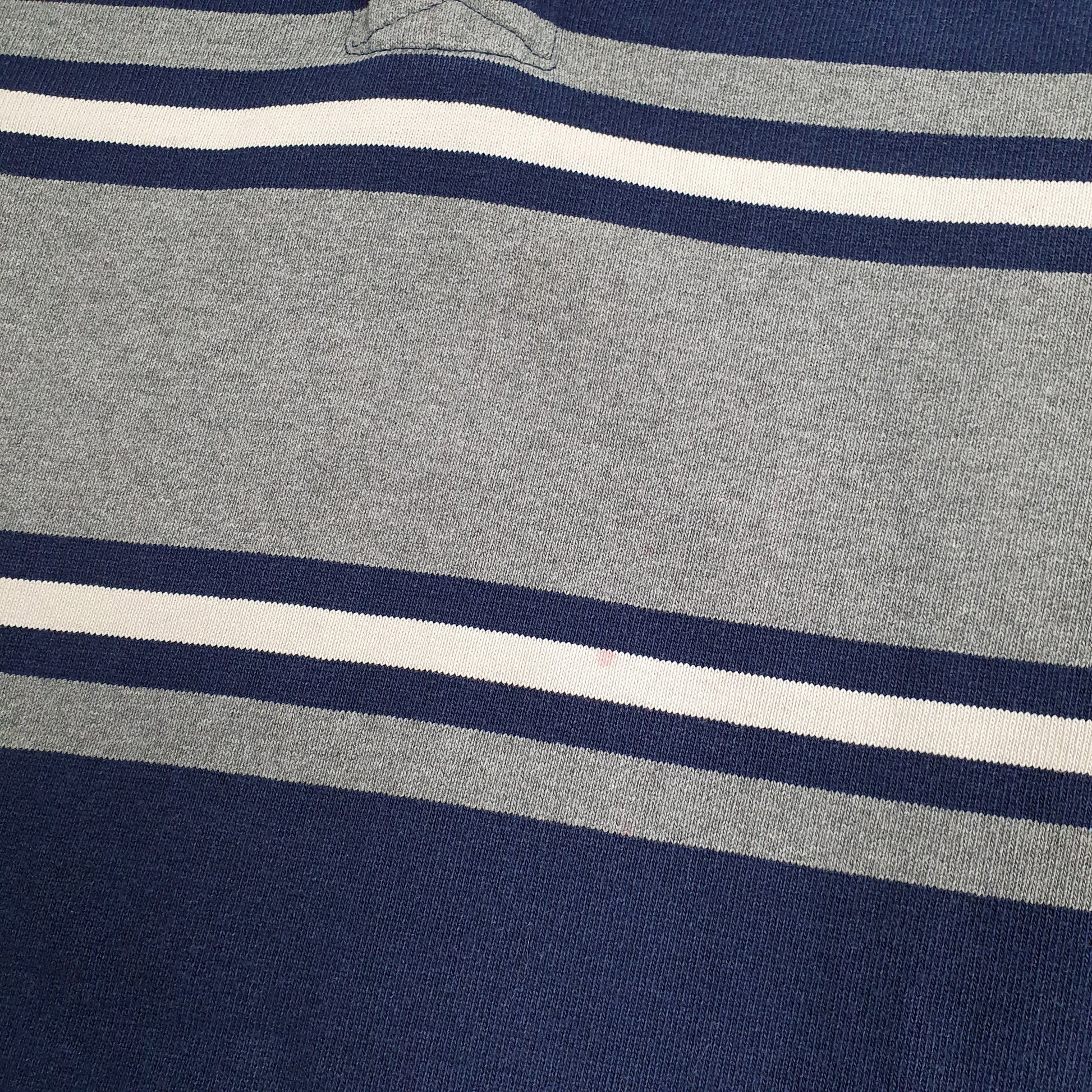 Mens Navy Barbarian Rugby Hoodie Polo Shirt