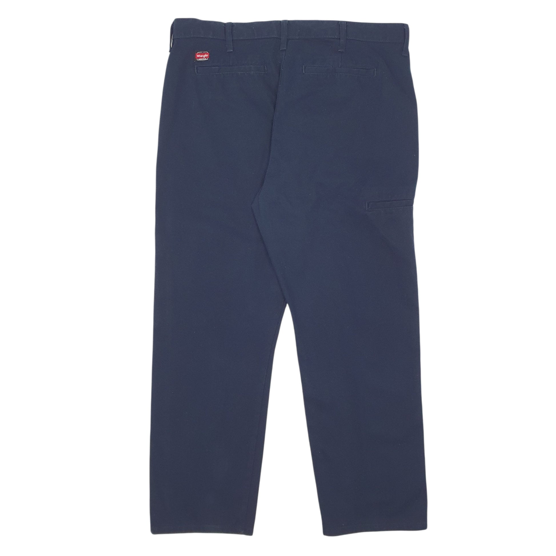 Mens Navy Wrangler Workwear  Trousers
