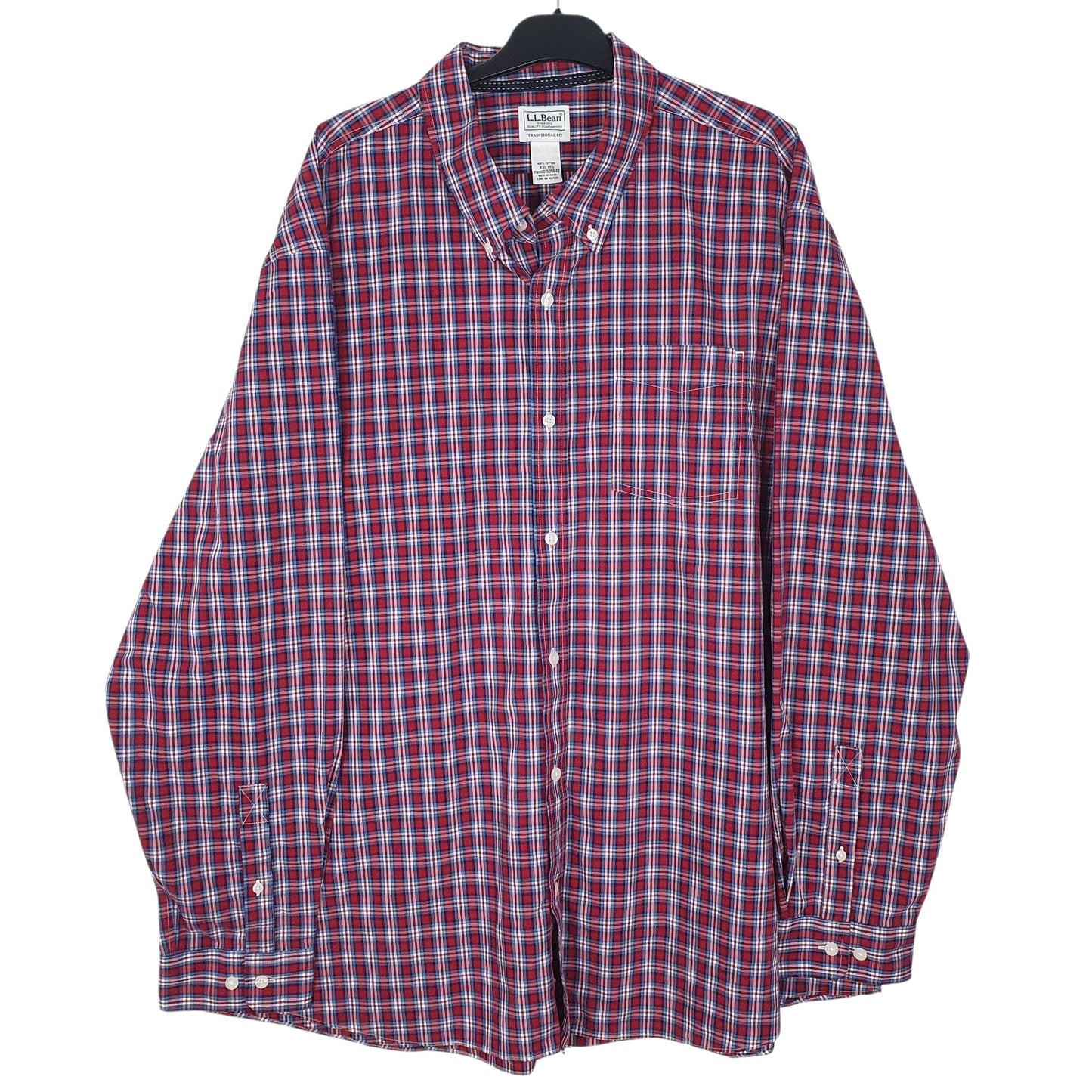 Mens Red L.L.Bean  Long Sleeve Shirt