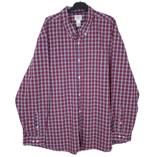 Mens Red L.L.Bean  Long Sleeve Shirt