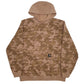 Mens Brown Carhartt Real Tree Hoodie Jumper