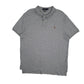 Mens Grey Polo Ralph Lauren Pima Soft Touch Short Sleeve Polo Shirt