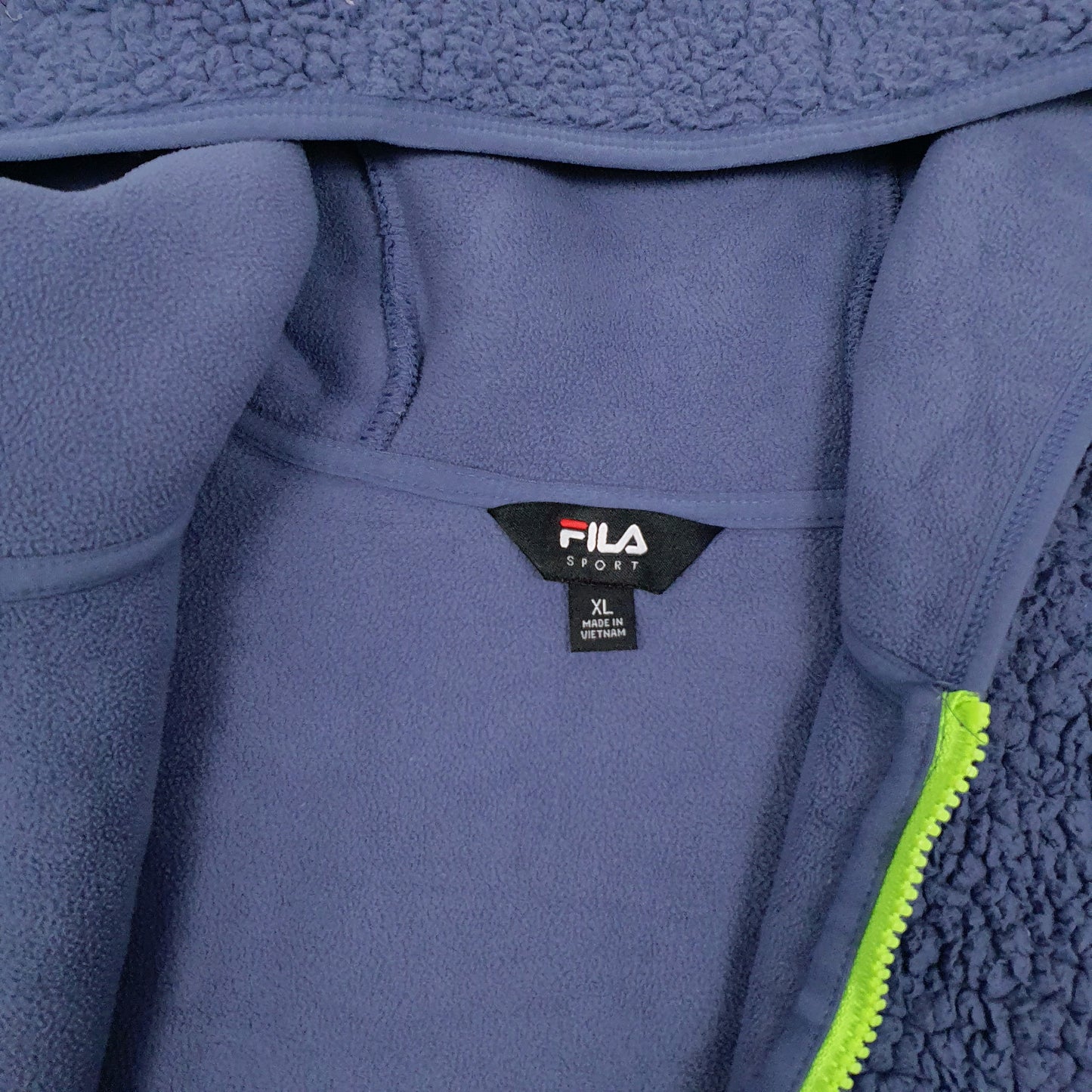 Womens Blue Fila Sport Full Zip Jumper