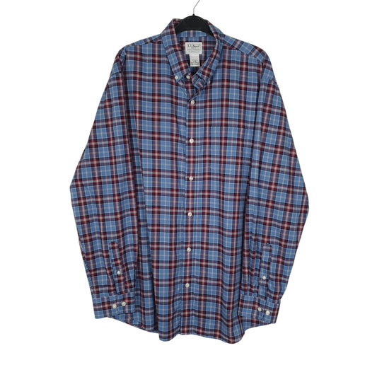 Mens Blue L.L.Bean  Long Sleeve Shirt