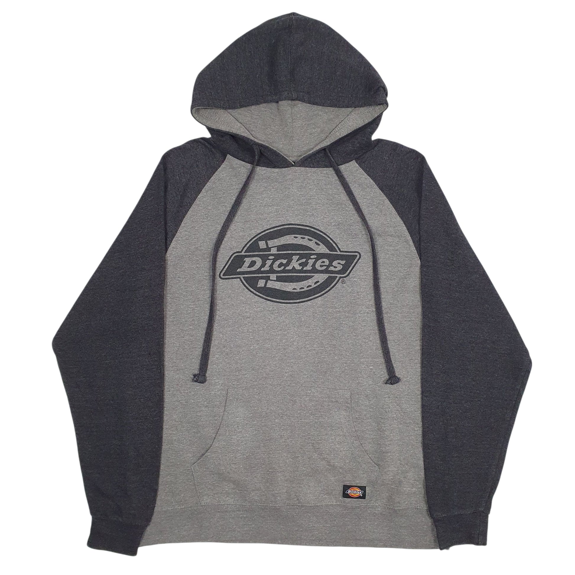 Mens Grey Dickies Spellout Hoodie Jumper