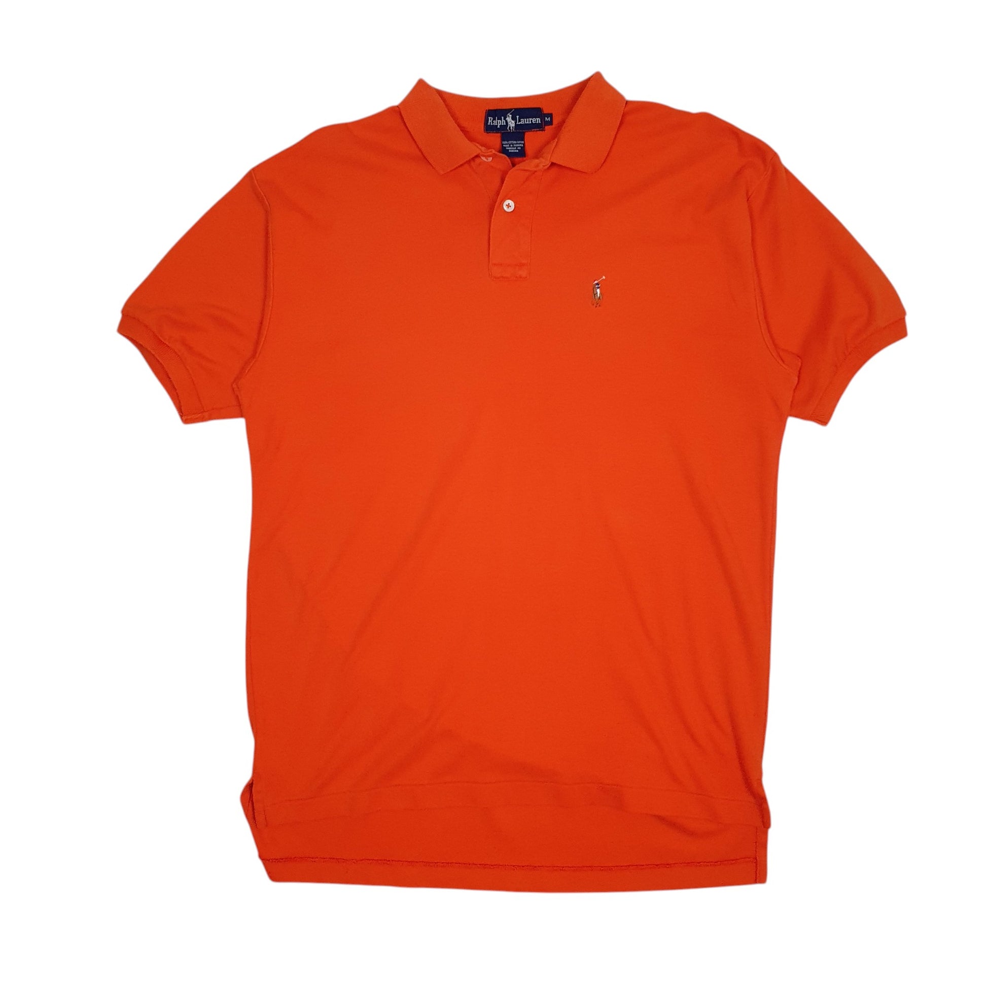 Mens Orange Polo Ralph Lauren  Short Sleeve Polo Shirt