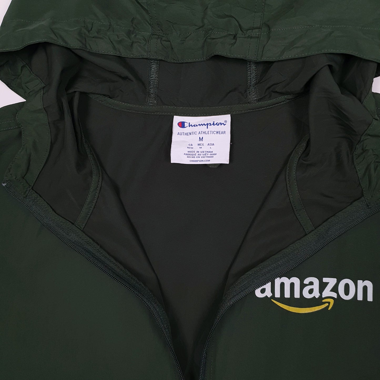 Mens Green Champion Amazon Hoodie Coat