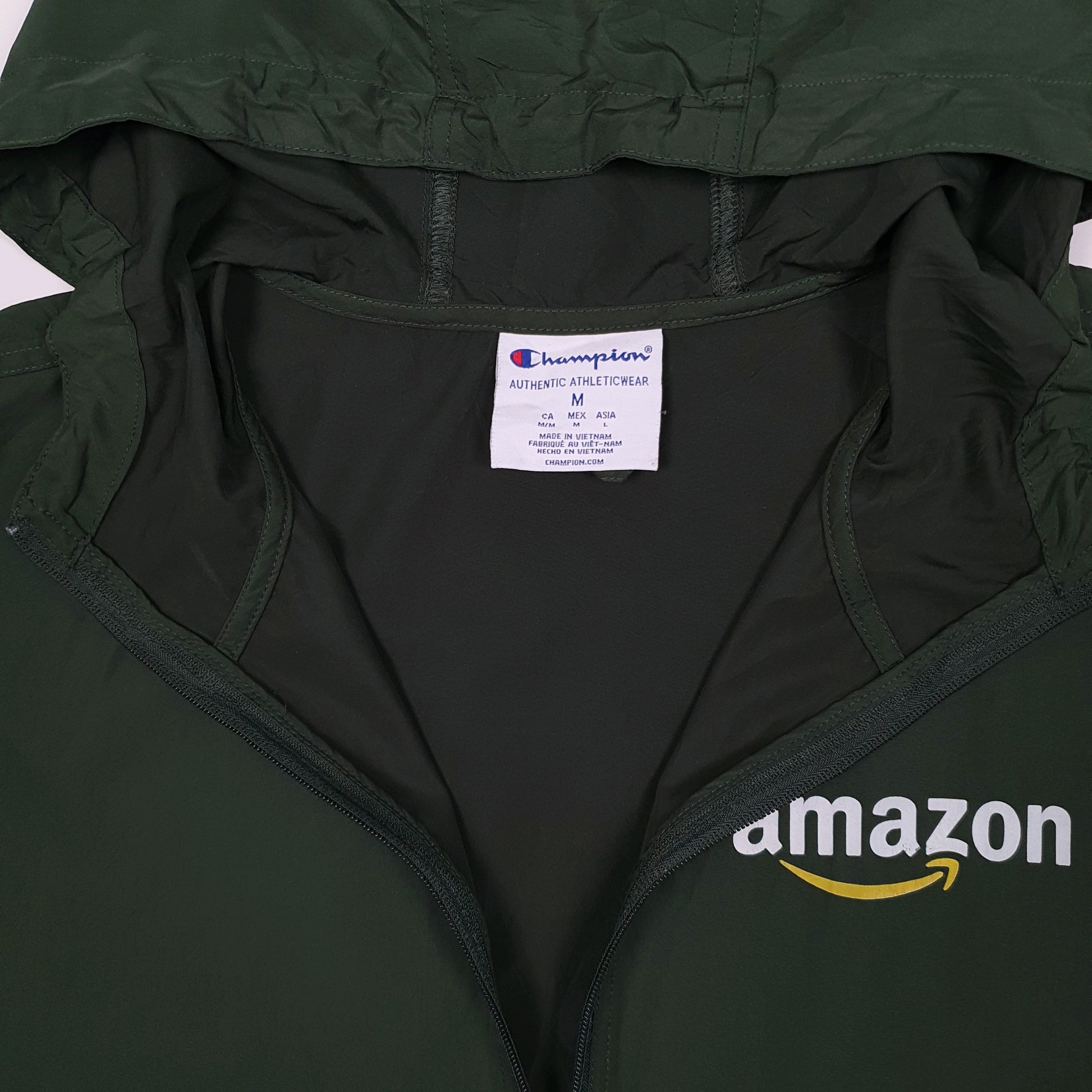 Mens Green Champion Amazon Hoodie Coat