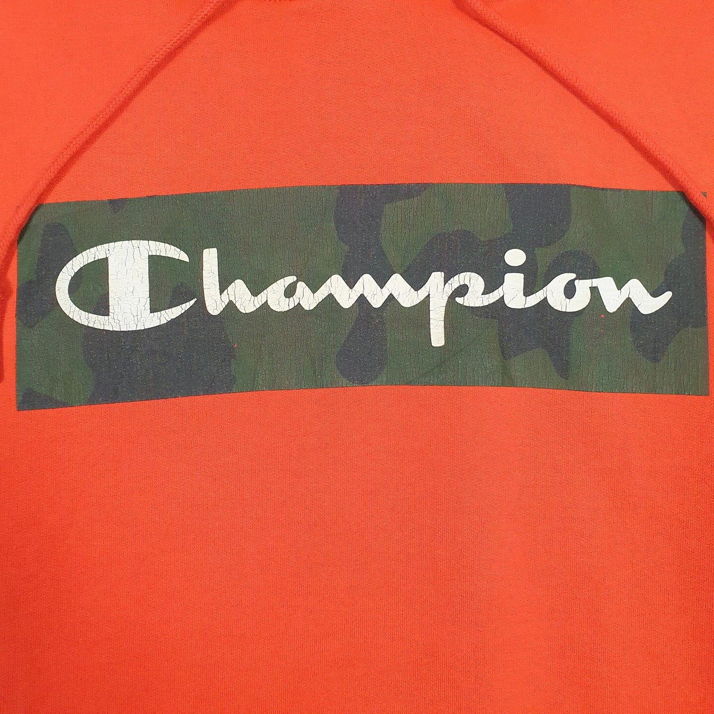 Mens Orange Champion  Hoodie Jumper