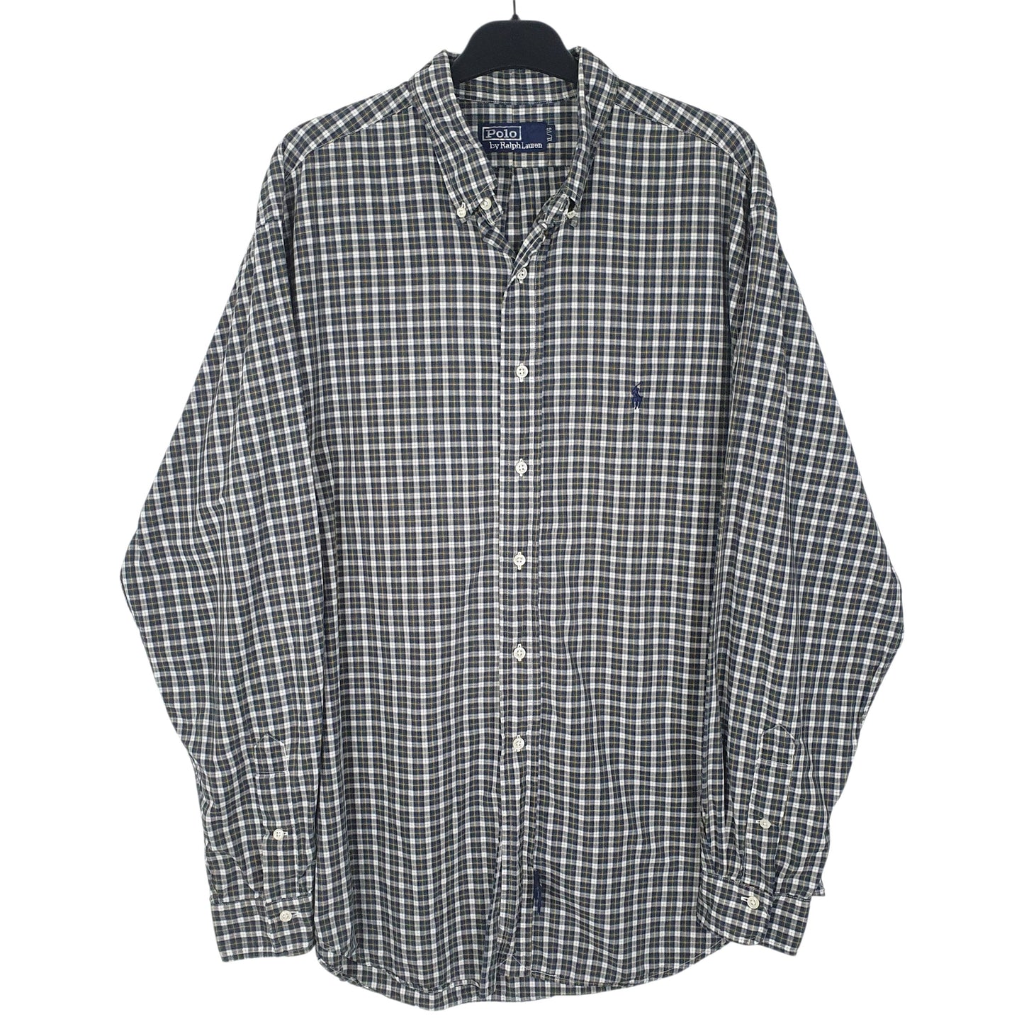 Mens Green Polo Ralph Lauren Vintage Long Sleeve Shirt