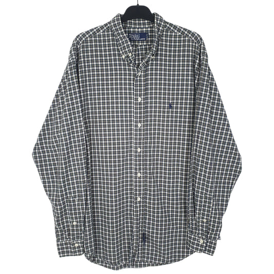 Mens Green Polo Ralph Lauren Vintage Long Sleeve Shirt