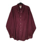 Mens Burgundy L.L.Bean Corduroy Long Sleeve Shirt
