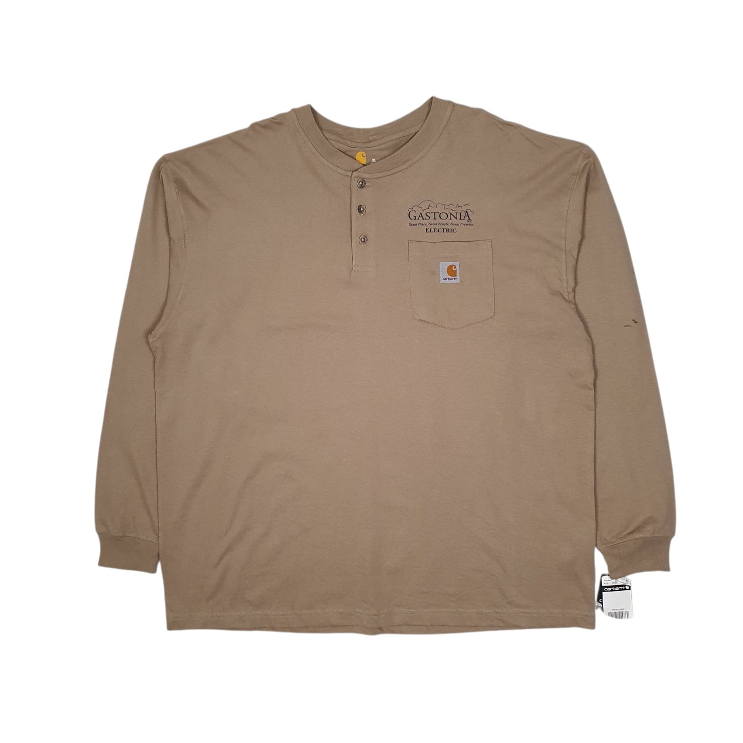 Mens Brown Carhartt K128 Long Sleeve T Shirt