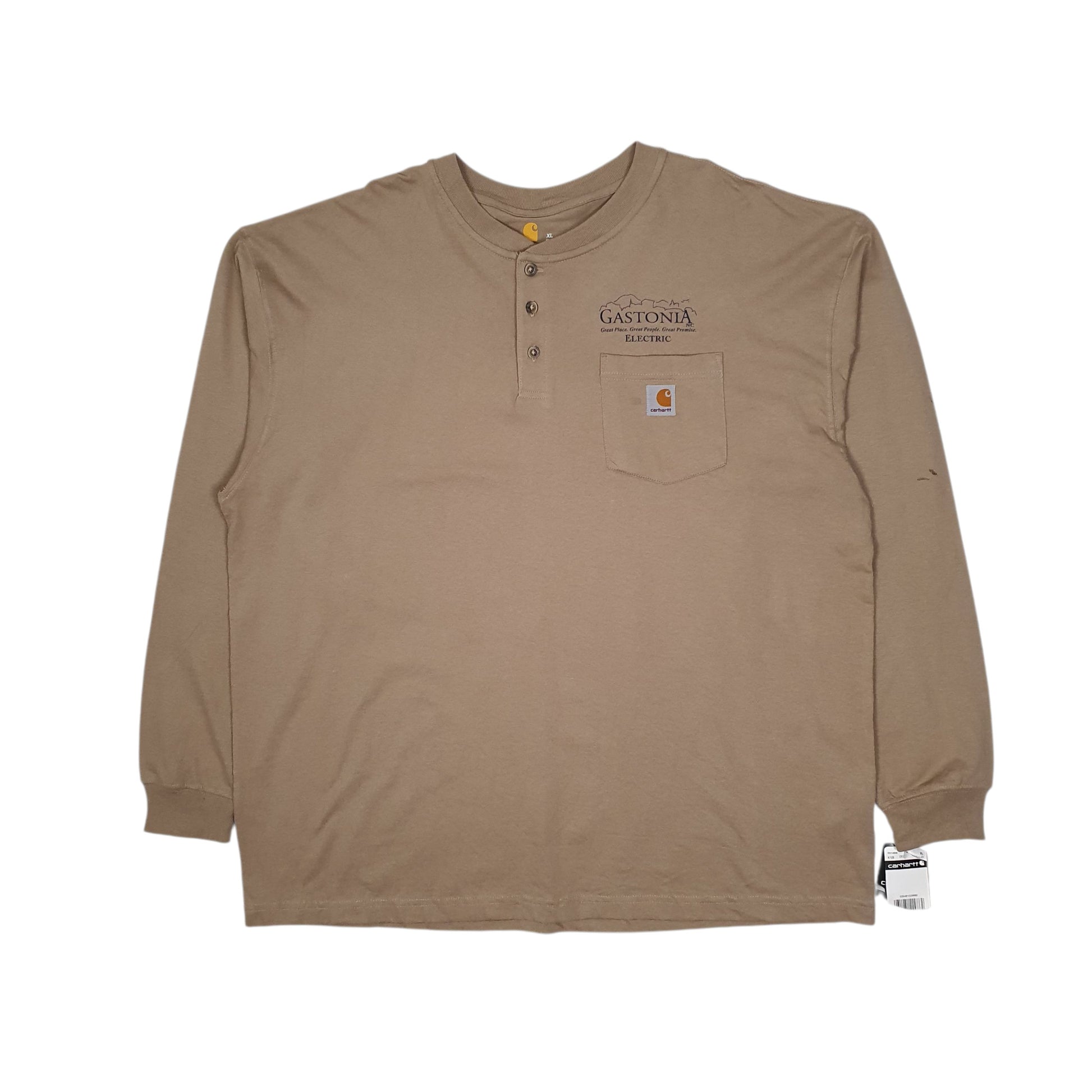 Mens Brown Carhartt K128 Long Sleeve T Shirt