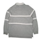 Mens Grey Nike Rugby Hoodie Polo Shirt