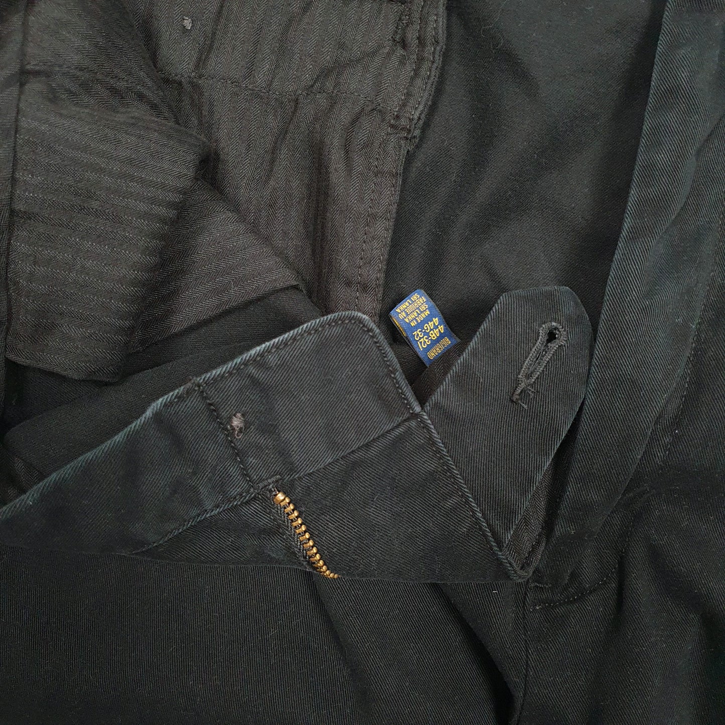 Mens Black Polo Ralph Lauren   Trousers