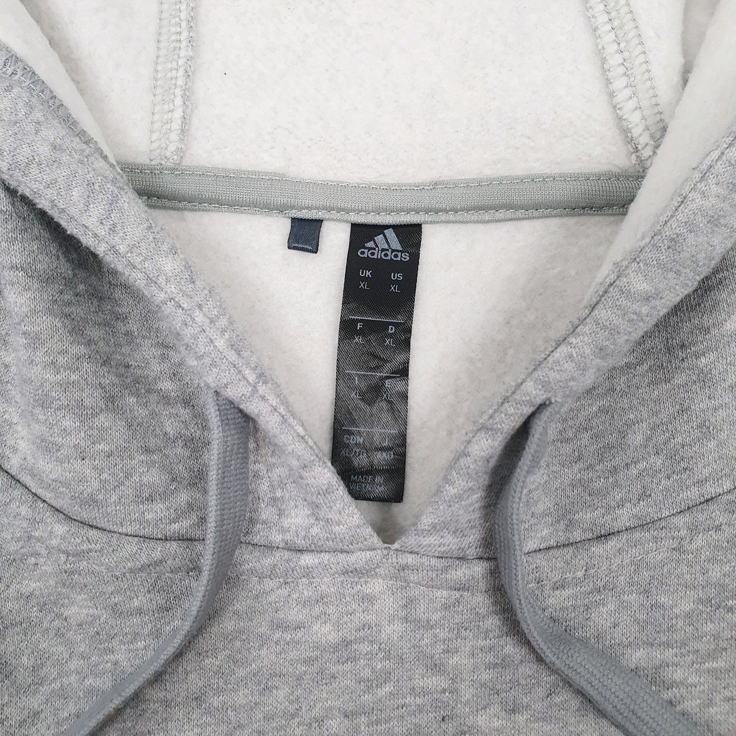 Mens Grey Adidas Detriot Track & Field Hoodie Jumper