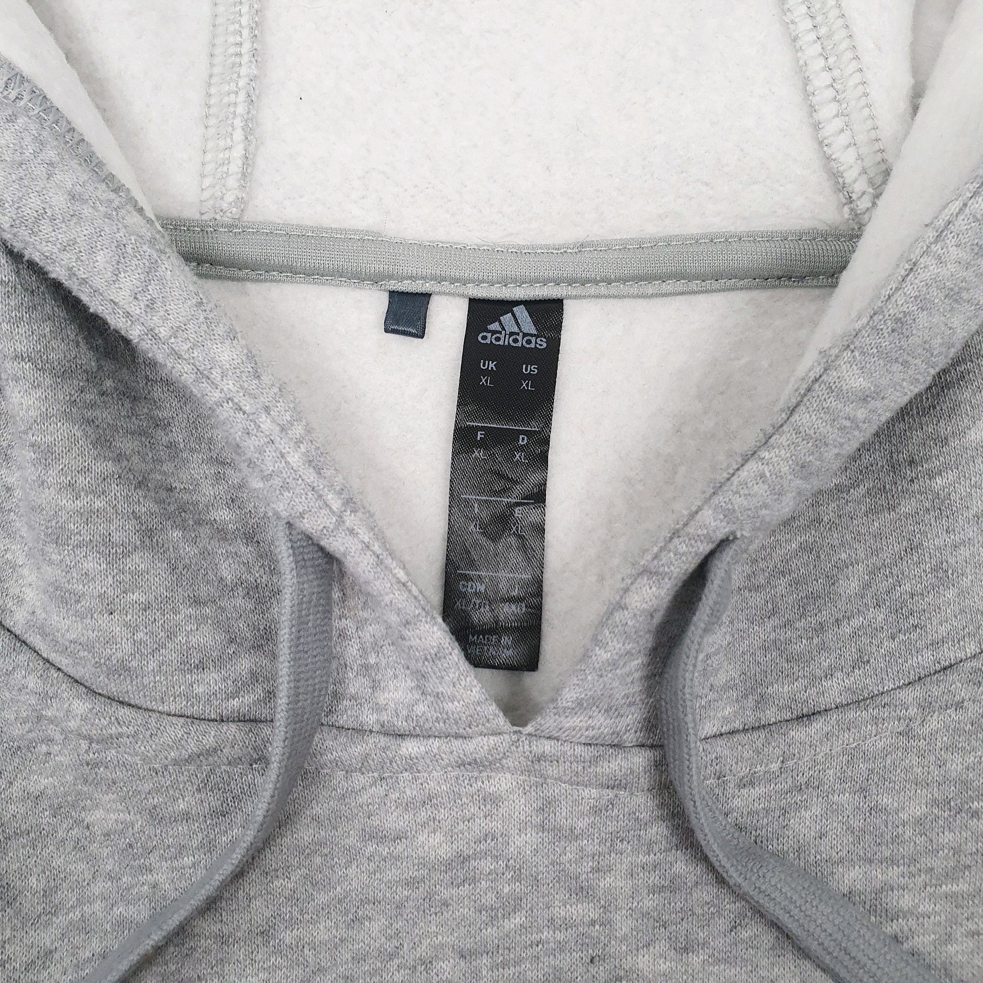 Mens Grey Adidas Detriot Track & Field Hoodie Jumper