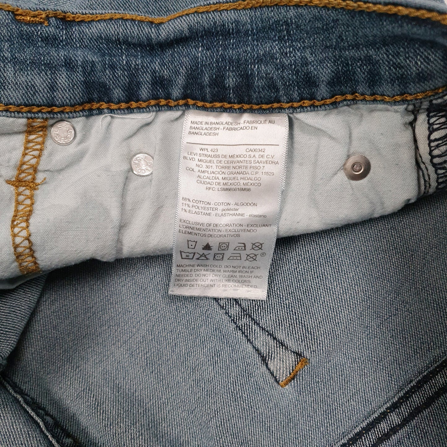 Mens Blue Levis Stretch  Jeans