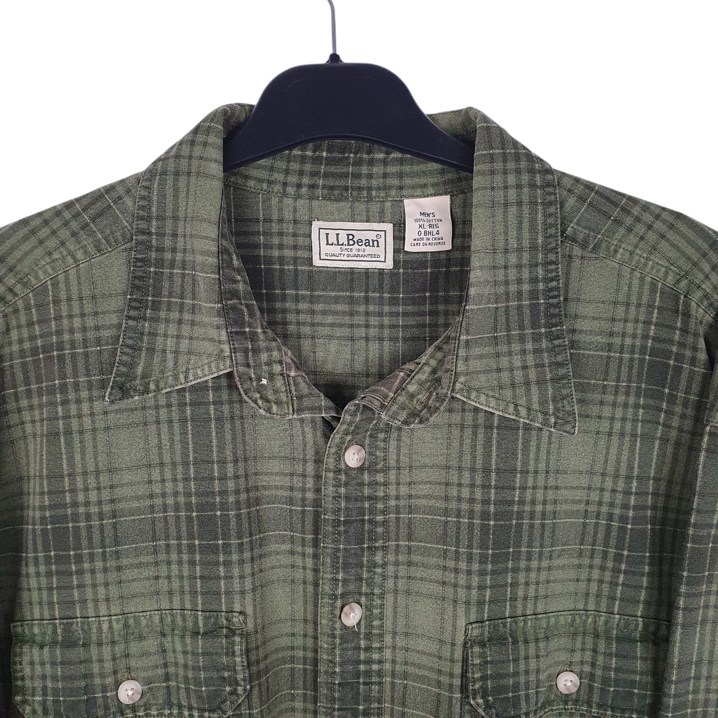 Mens Green L.L.Bean   Shirt