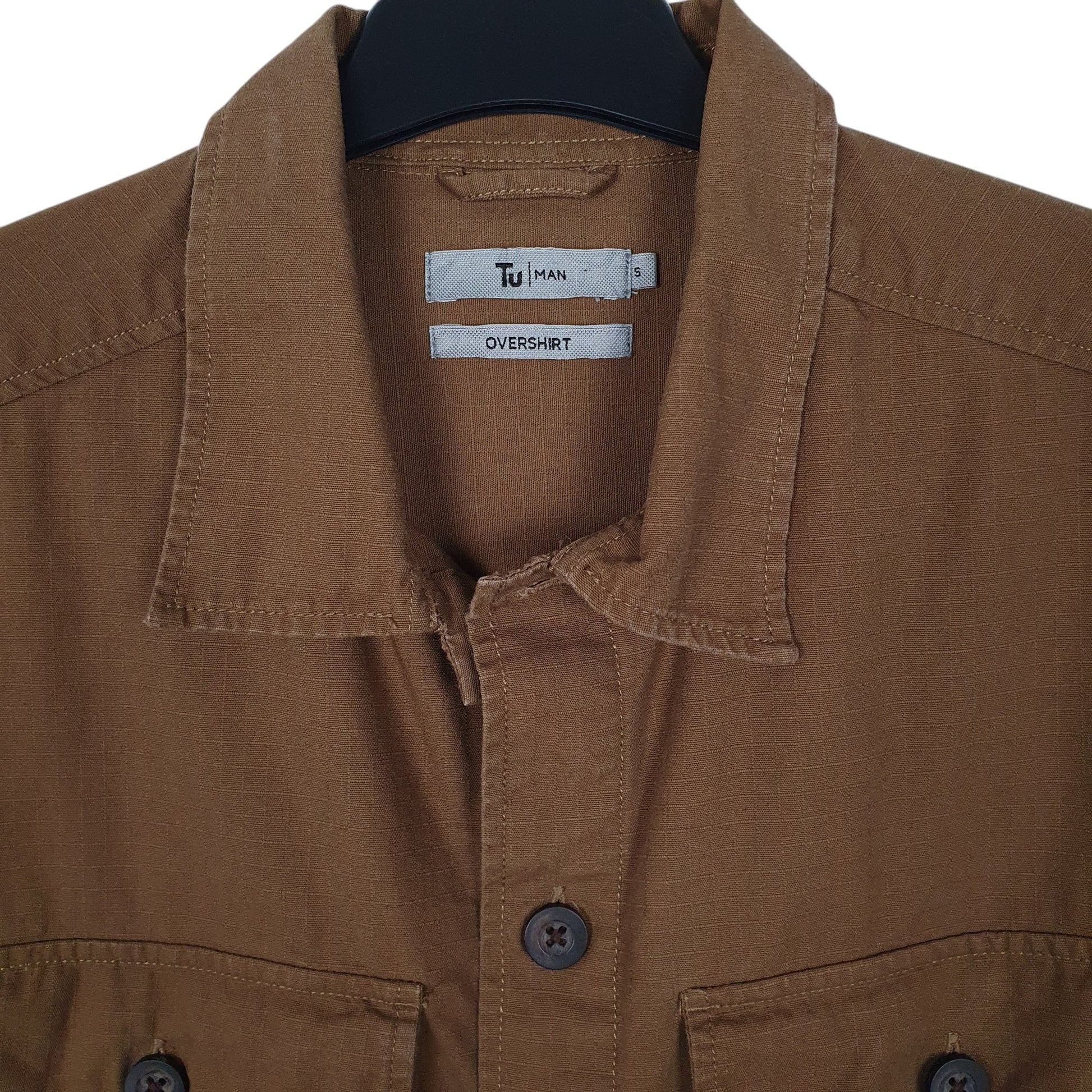 Mens Beige Tu Overshirt  Shirt