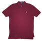 Mens Burgundy Polo Ralph Lauren  Short Sleeve Polo Shirt