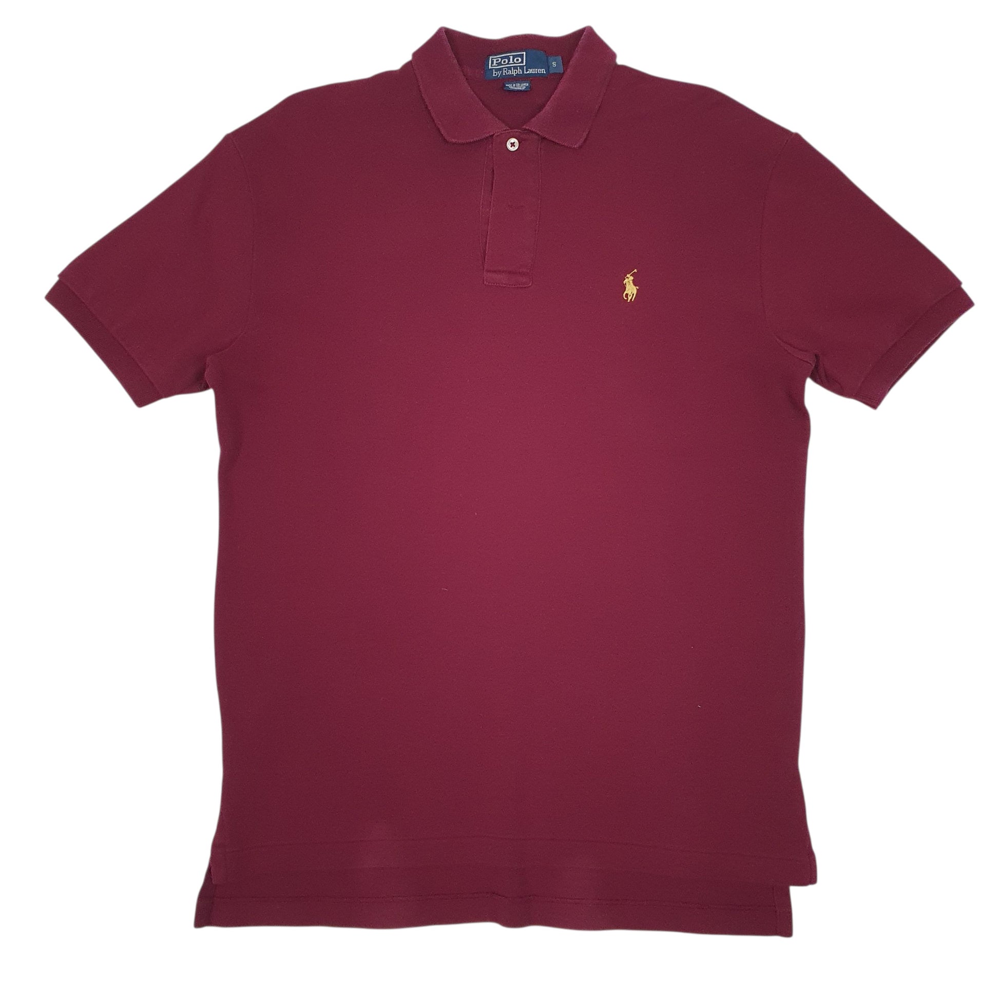 Mens Burgundy Polo Ralph Lauren  Short Sleeve Polo Shirt