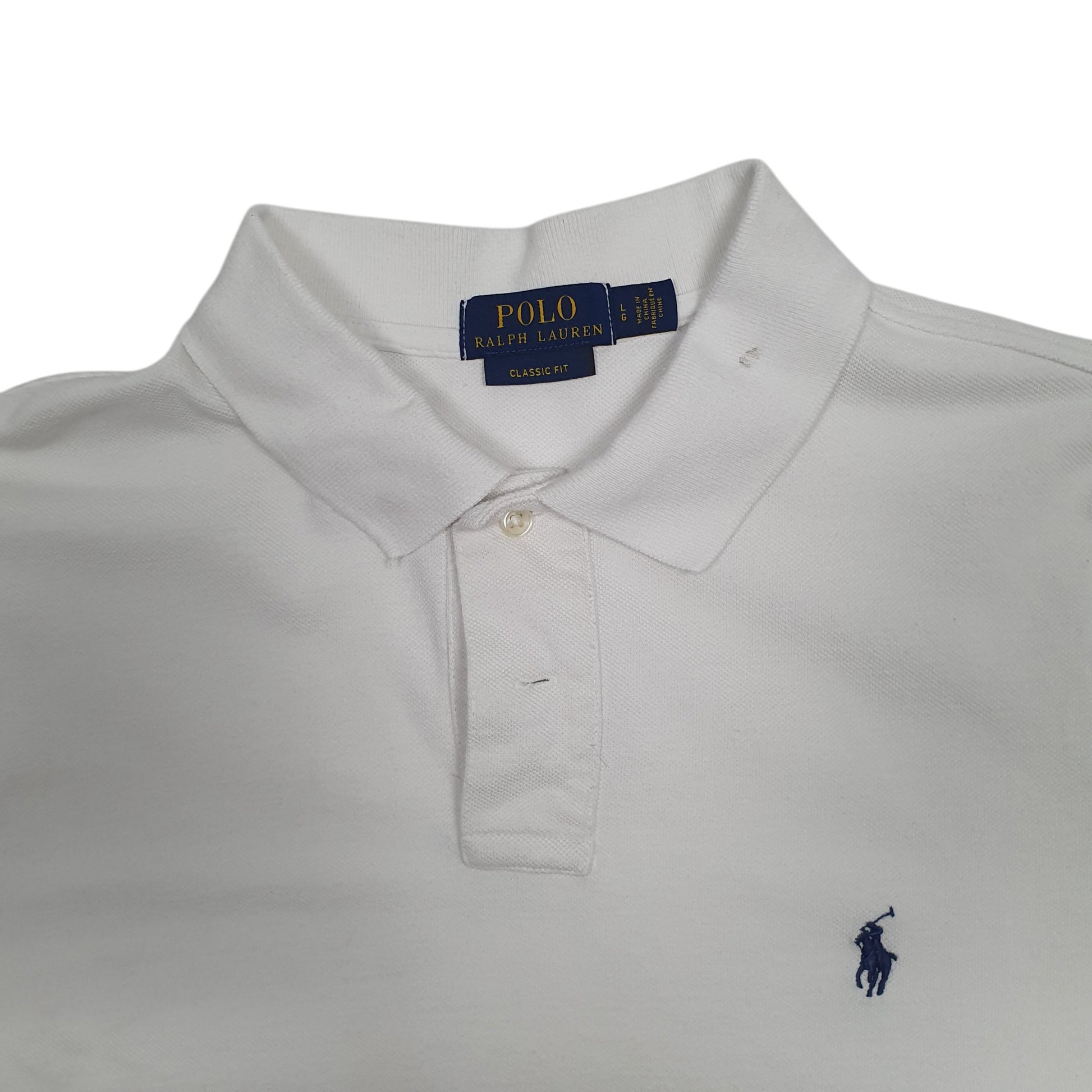 Mens White Polo Ralph Lauren   Polo Shirt