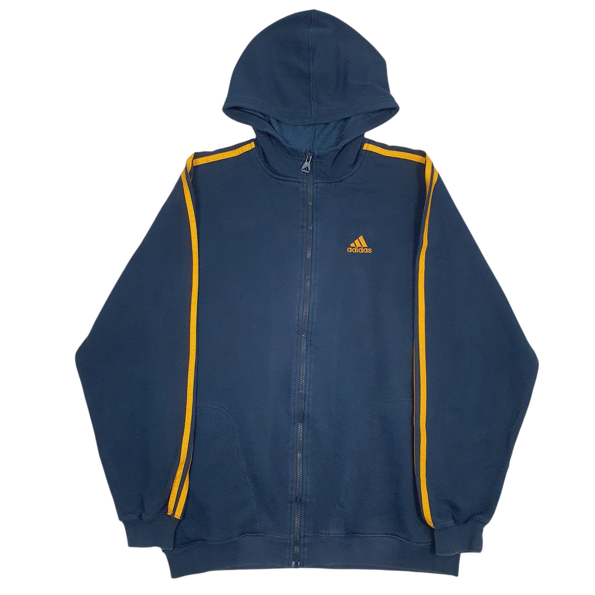 Mens Navy Adidas  Full Zip Jumper
