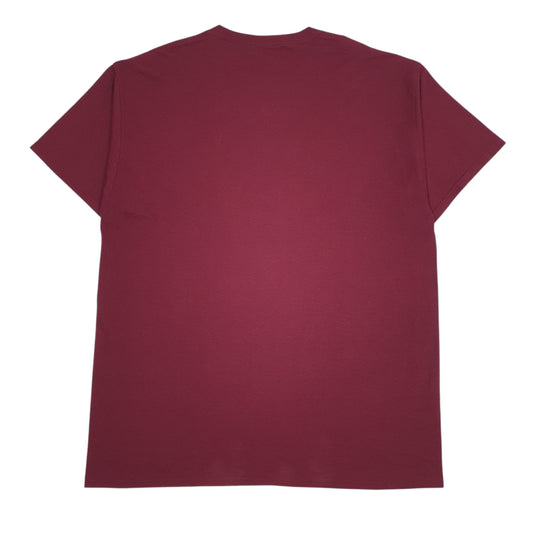 Mens Burgundy Jerzees Southern Illinois Salukis Crewneck T Shirt