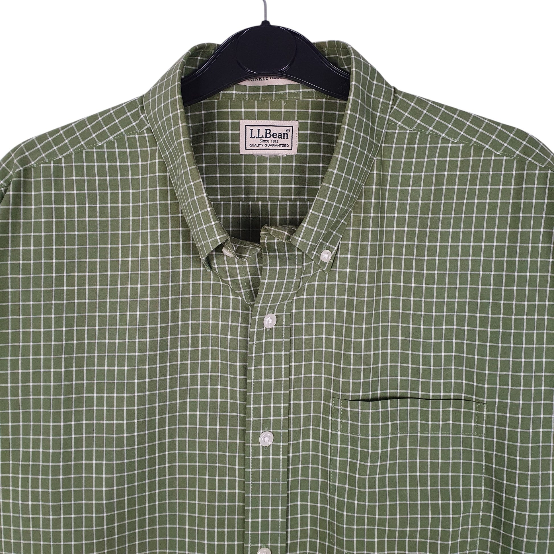 Mens Green L.L.Bean   Shirt