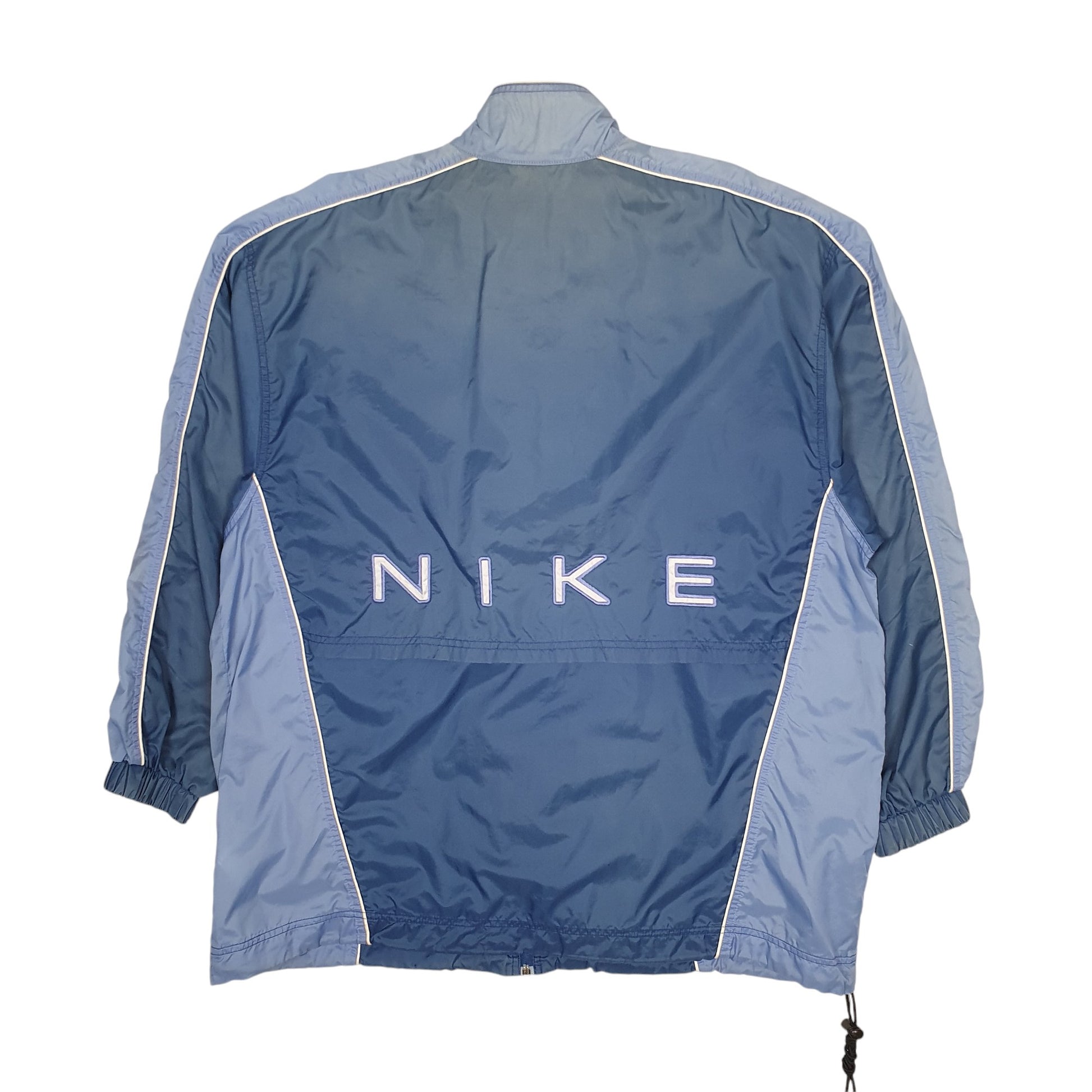 Womens Navy Nike Vintage 90s Spellout  Coat