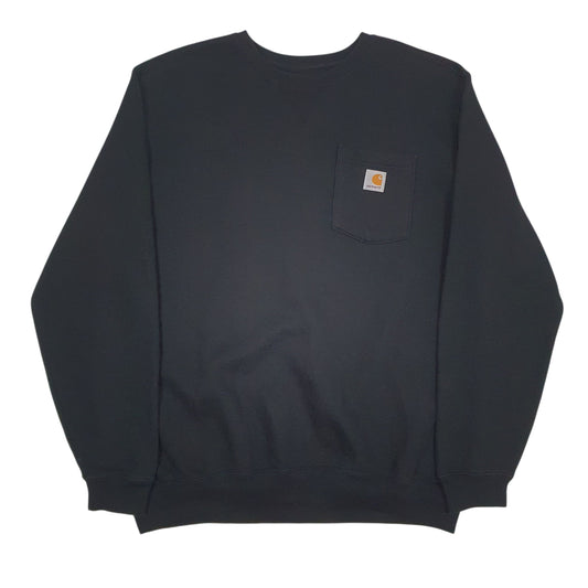 Mens Black Carhartt  Crewneck Jumper