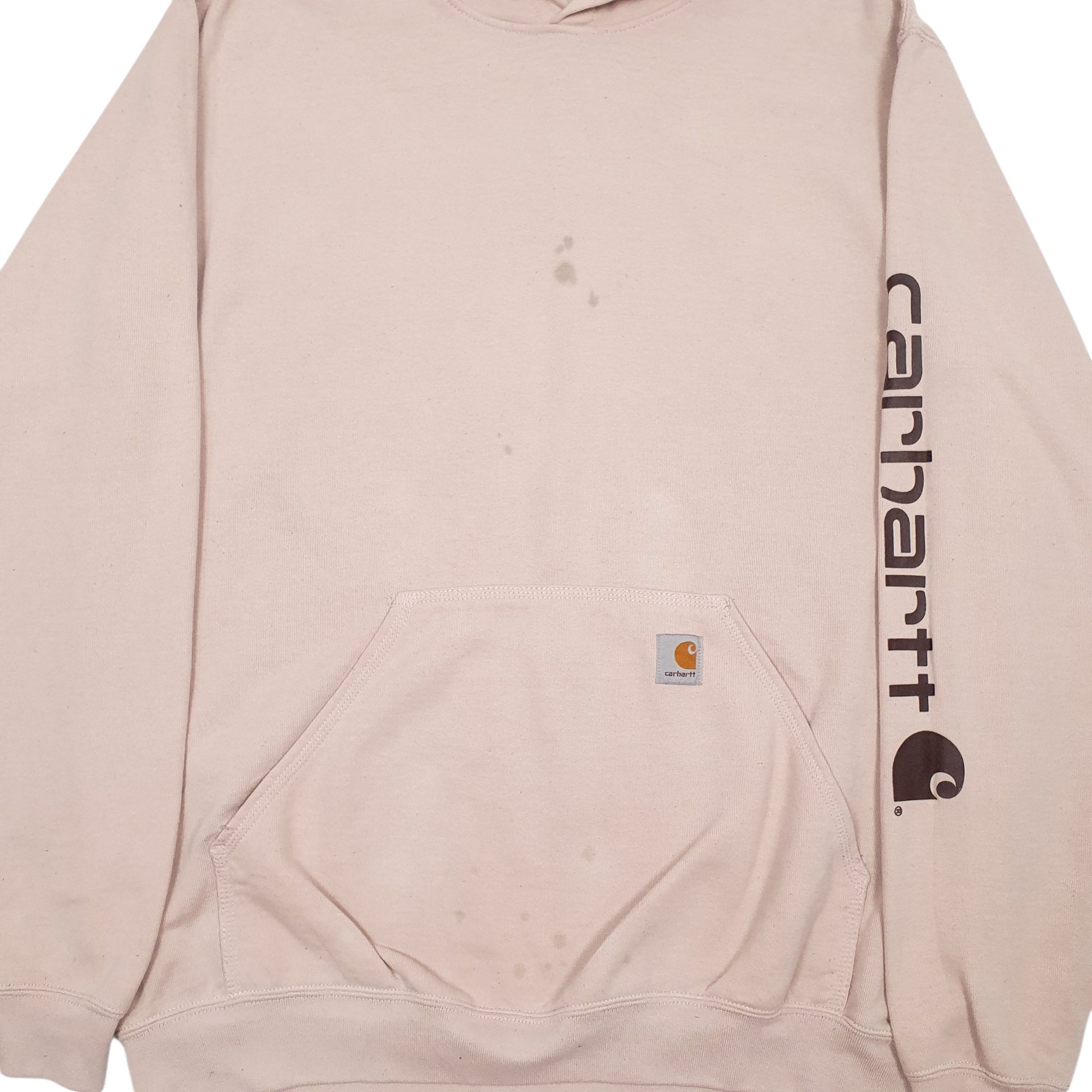 Mens Pink Carhartt Loose Fit Hoodie Jumper