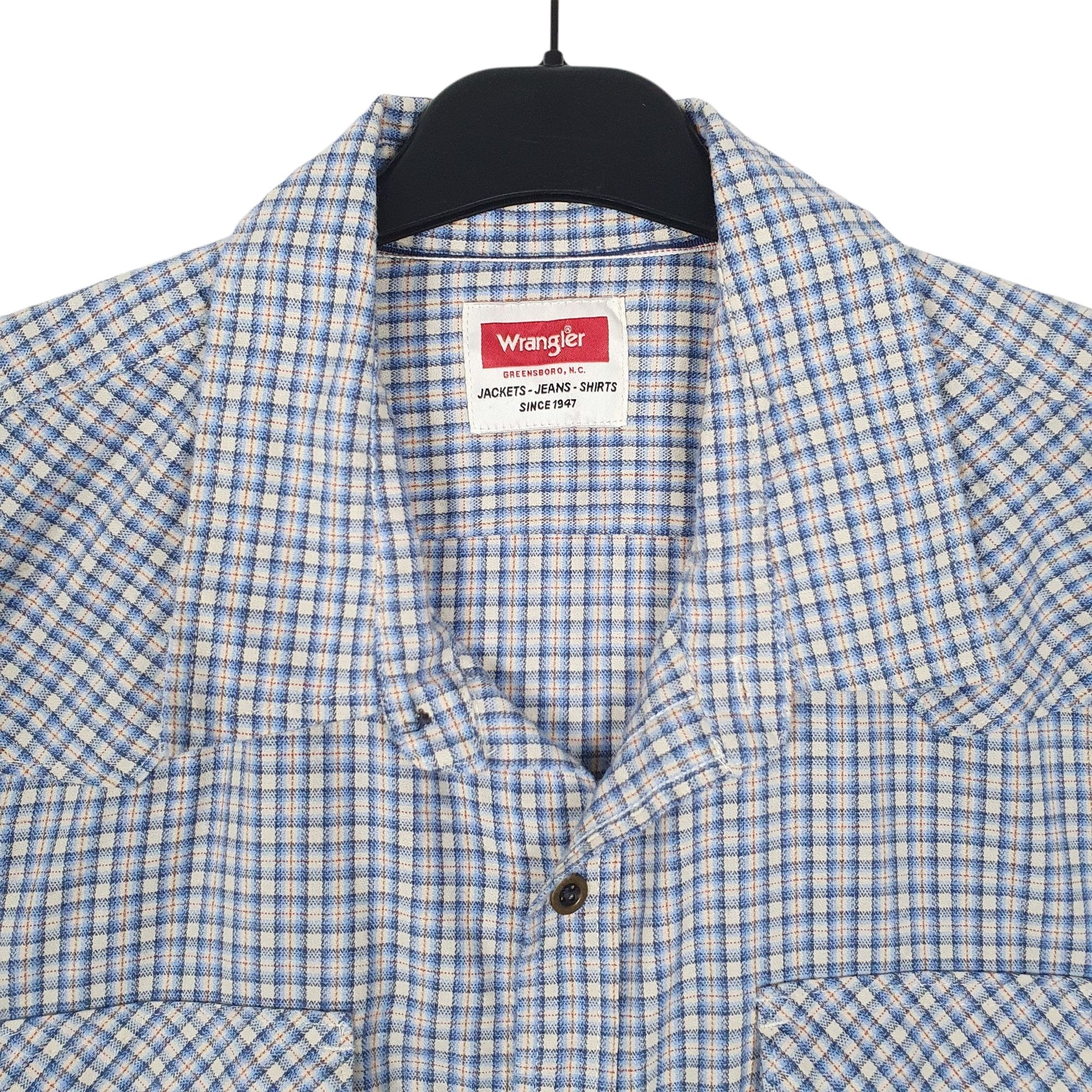 Mens Blue Wrangler   Shirt