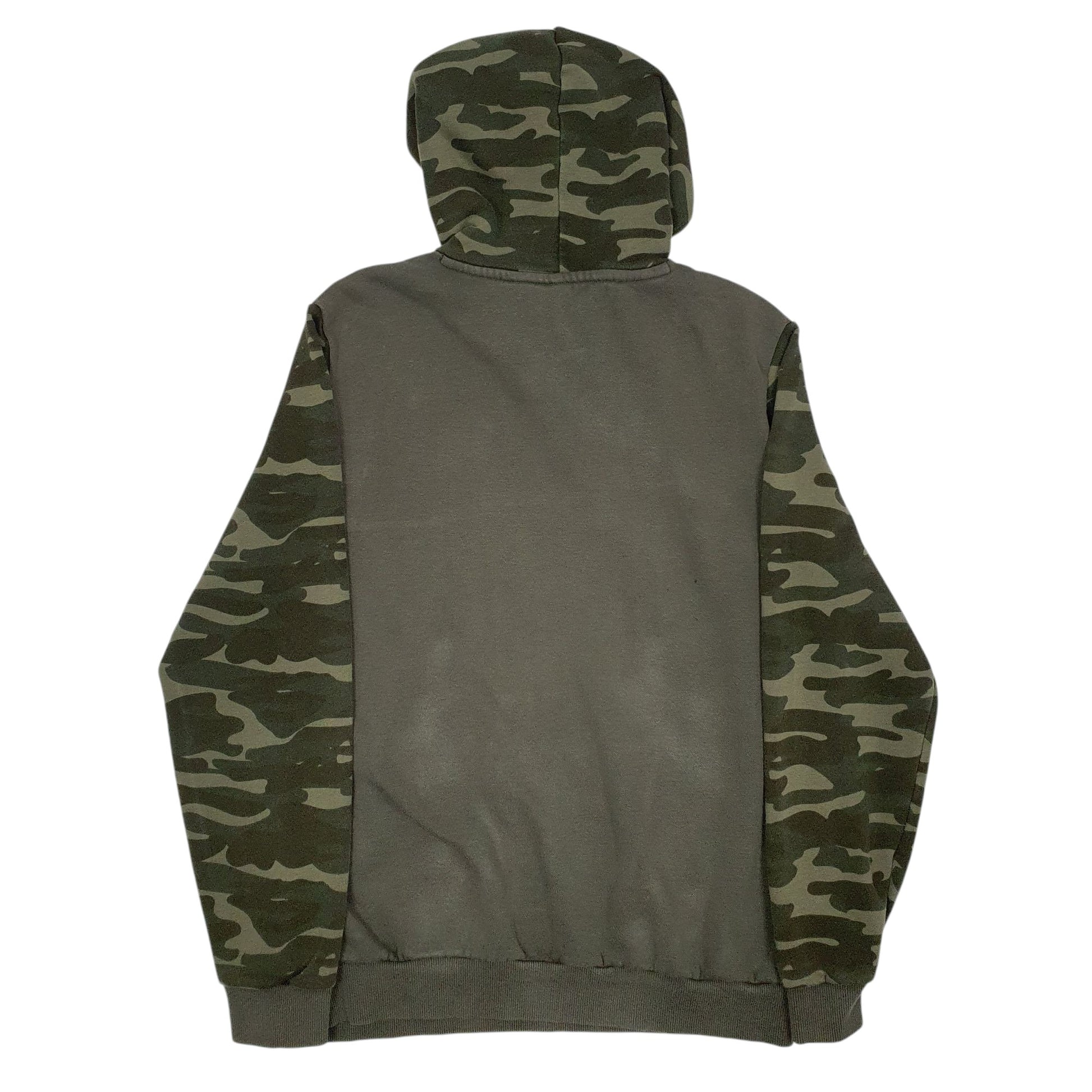 Mens Green Puma Camo Hoodie Jumper
