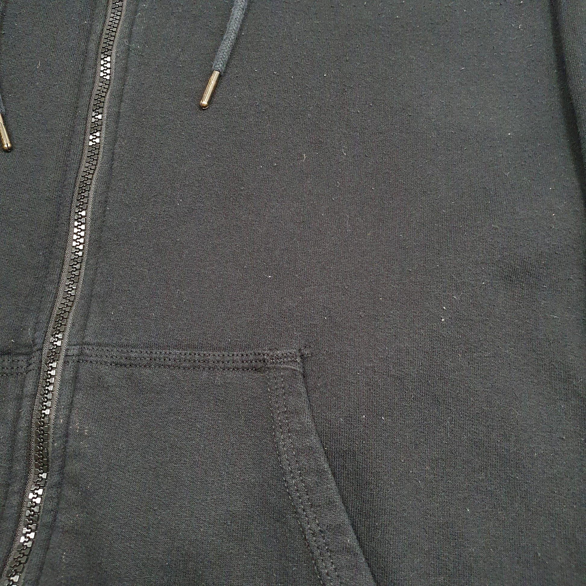 Mens Black Champion Hoodie Full Zip Jumper