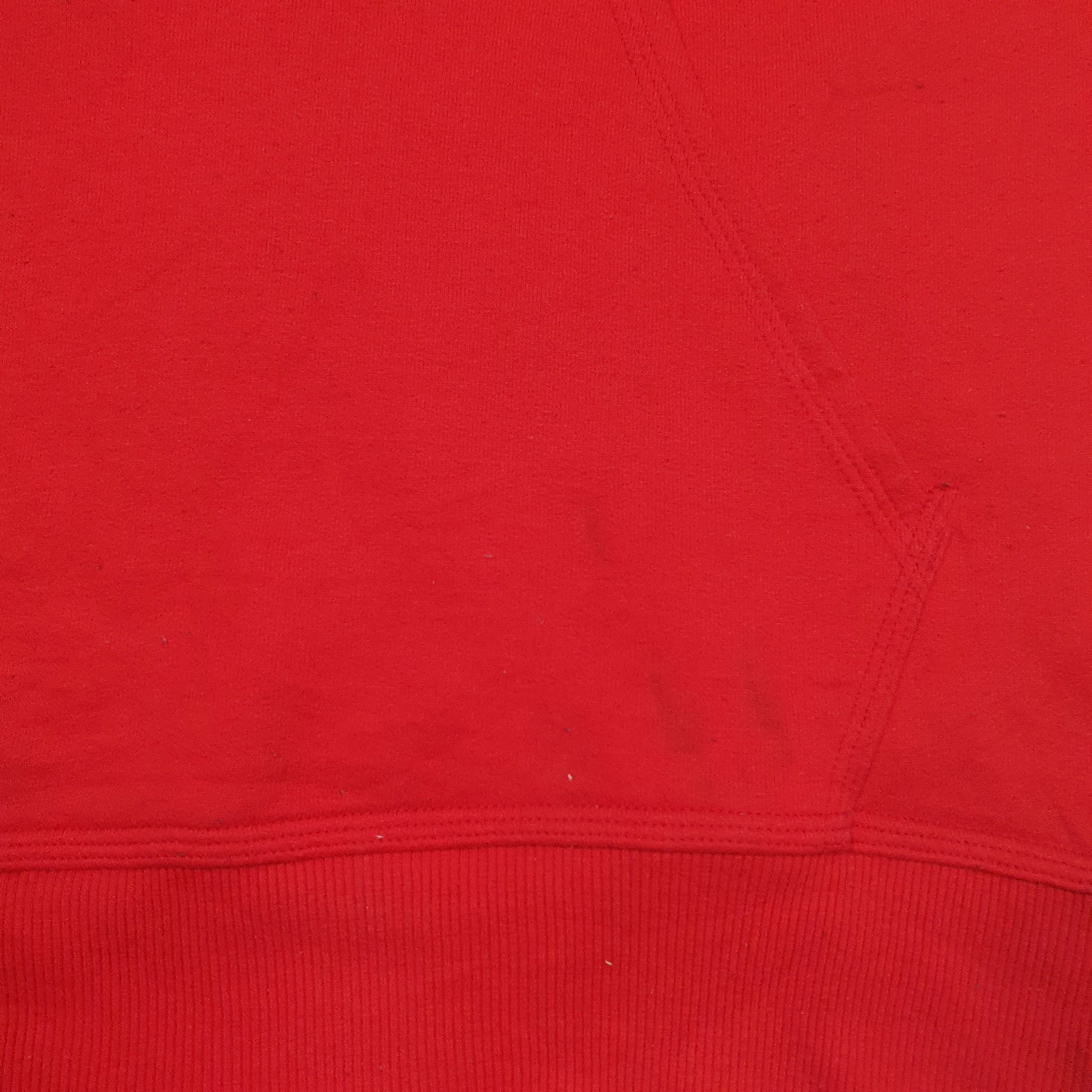 Mens Red Champion Spellout Hoodie Jumper
