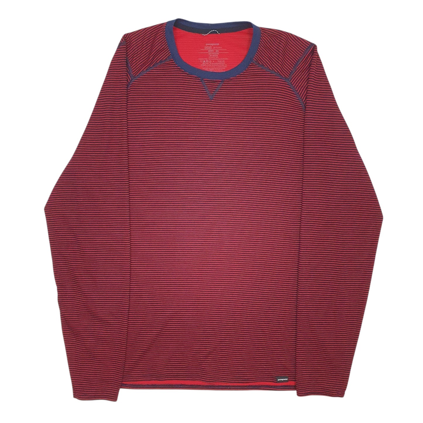 Mens Red Patagonia Capilene Long Sleeve T Shirt
