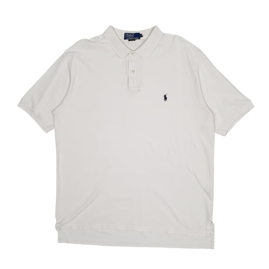 Mens White Polo Ralph Lauren  Short Sleeve Polo Shirt