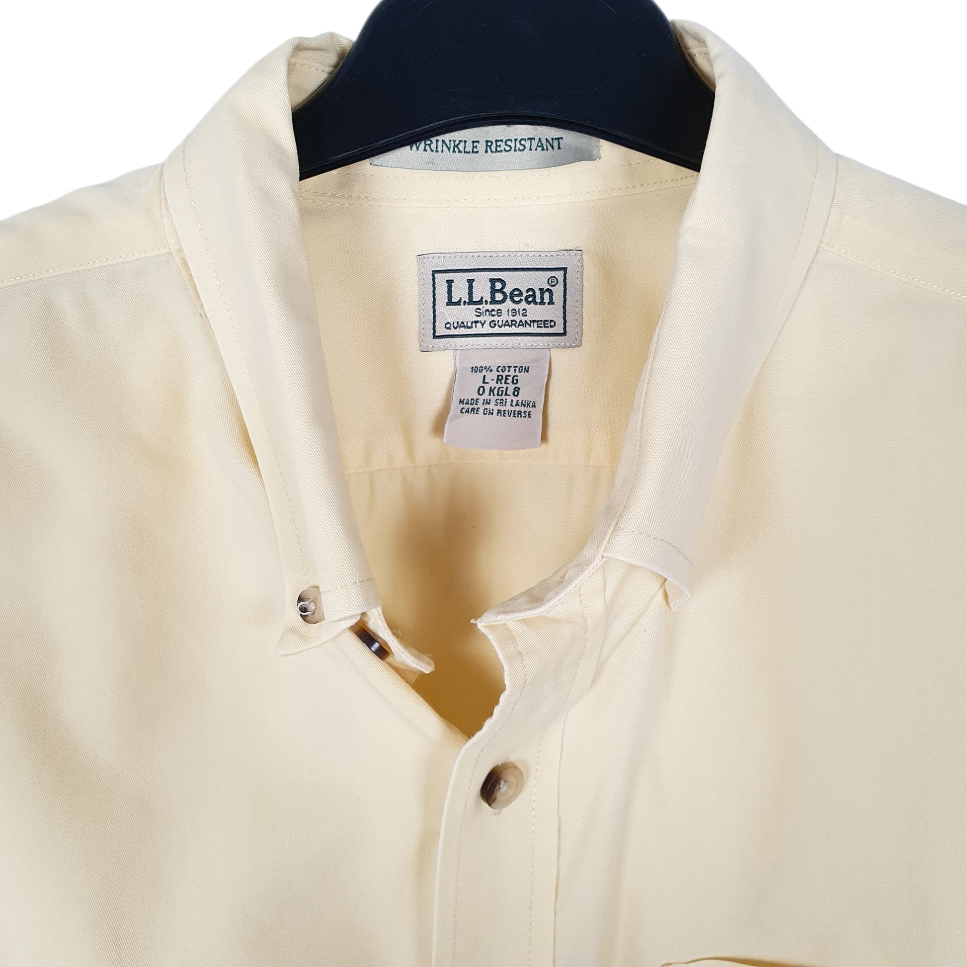 Mens Yellow L.L.Bean   Shirt
