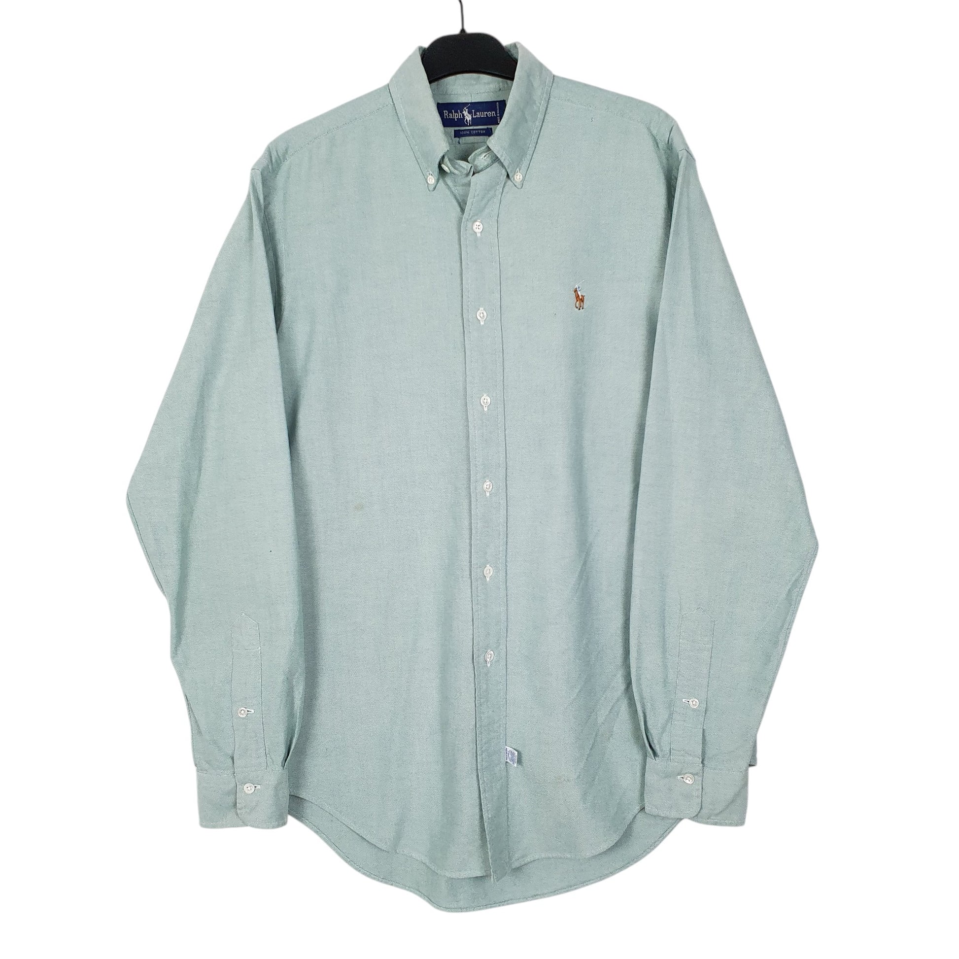 Mens Green Ralph Lauren Vintage 00s Long Sleeve Shirt