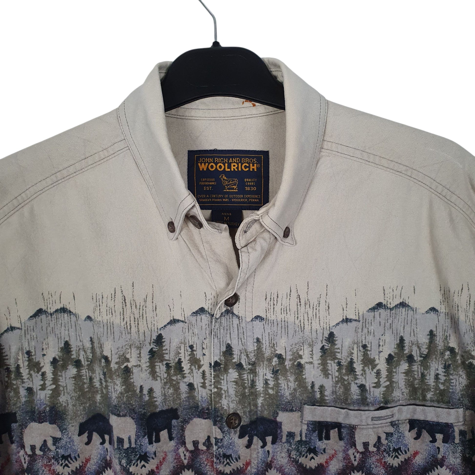 Mens Grey Woolrich   Shirt