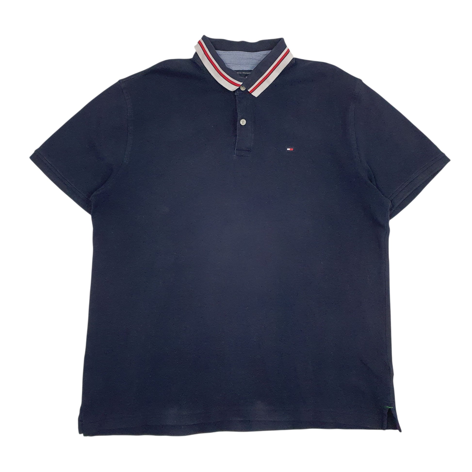 Mens Navy Tommy Hilfiger  Short Sleeve Polo Shirt