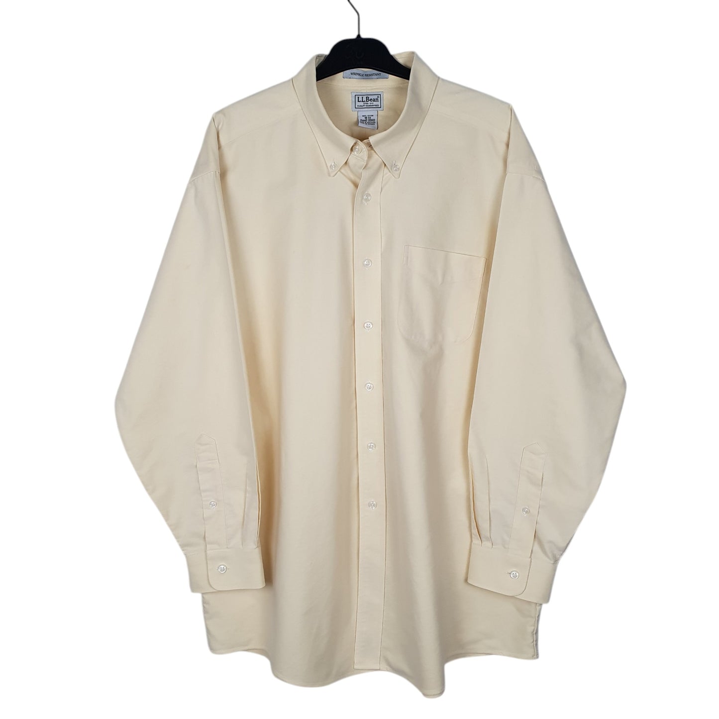 Mens Yellow L.L.Bean  Long Sleeve Shirt