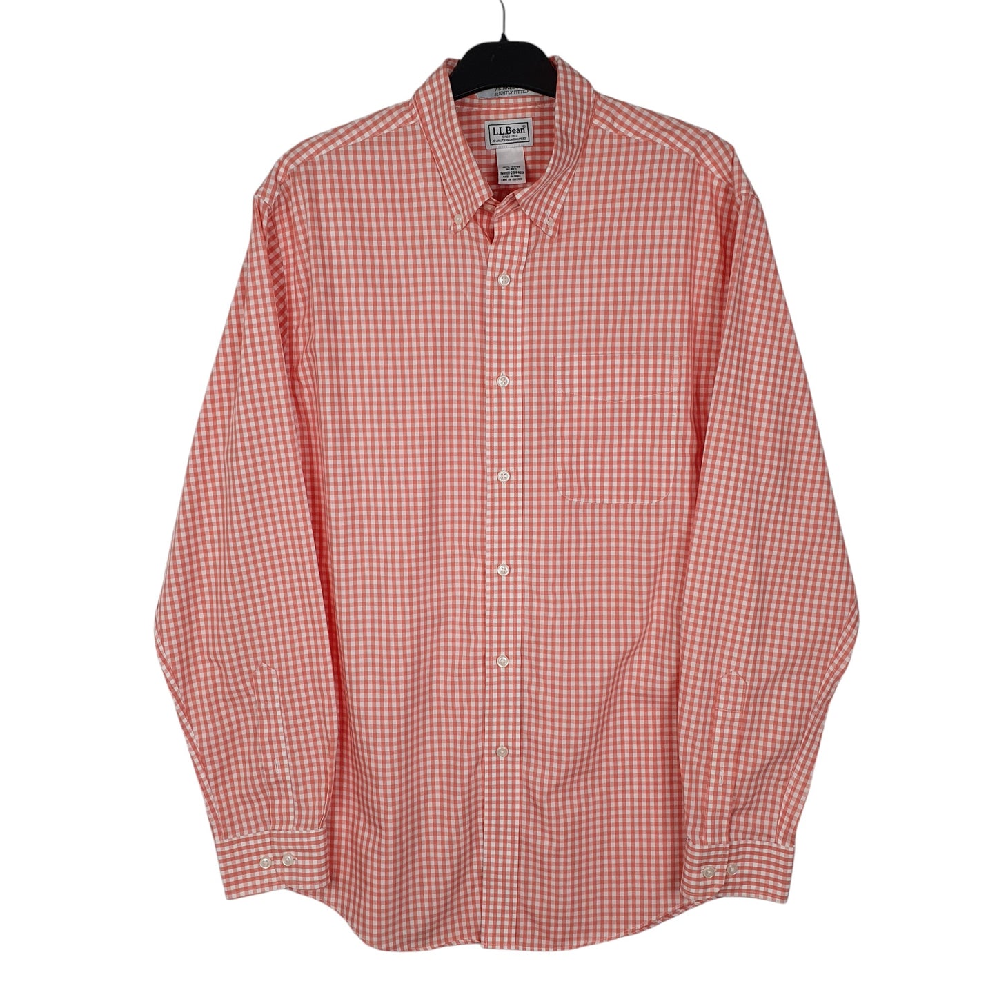 Mens Pink L.L.Bean  Long Sleeve Shirt