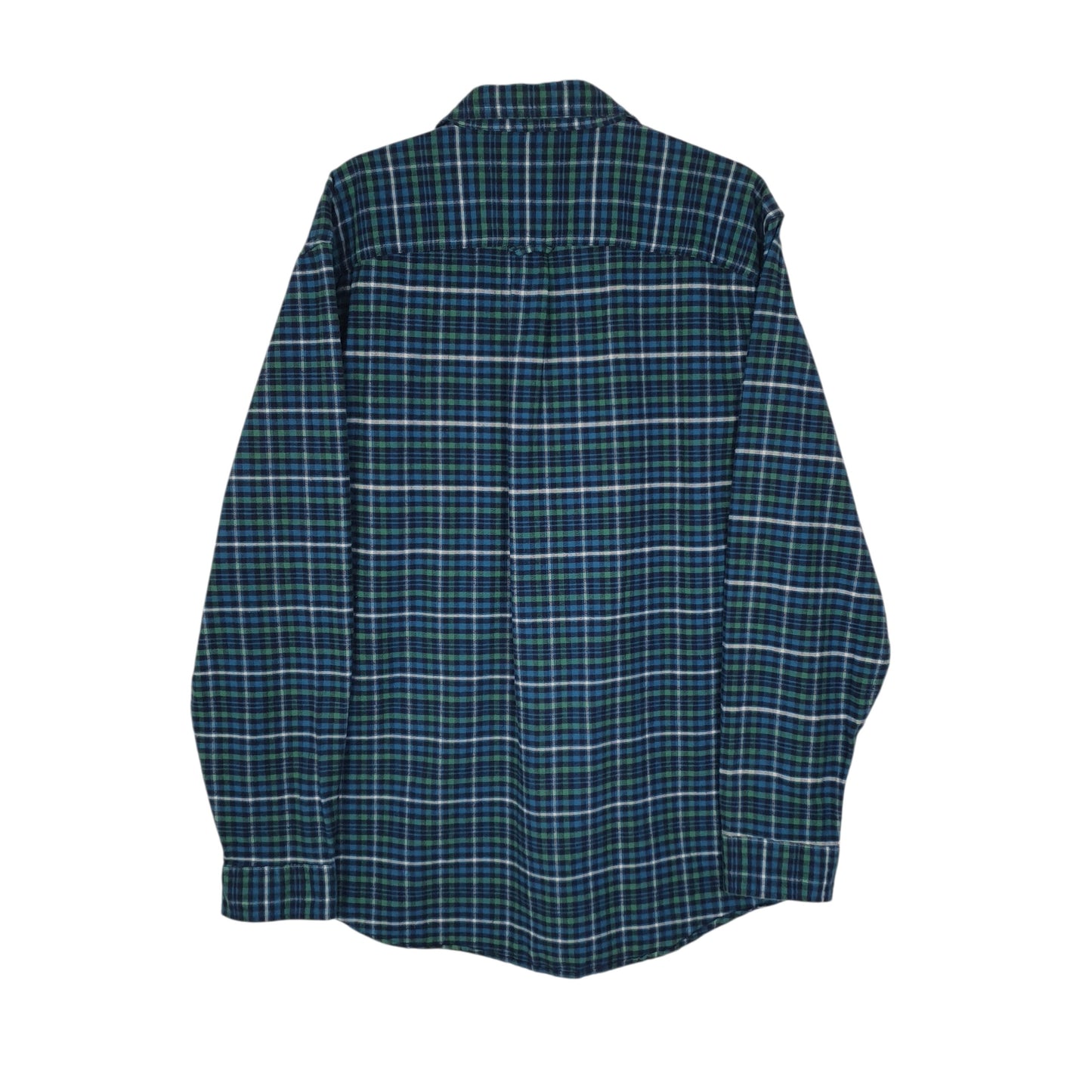 Mens Blue L.L.Bean Thick Flannel  Shirt