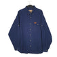 Mens Navy Woolrich Thick Hunting Long Sleeve Shirt