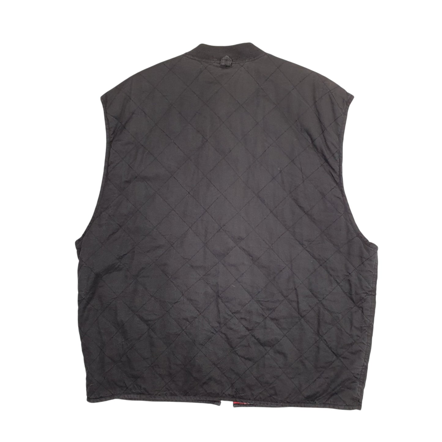 Mens Black Marlboro Country Store Vintage 90s Quilted  Coat